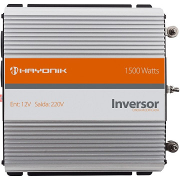 INVERSOR ONDA MODIFICADA 12VDC/220V USB 1500W - HAYONIK